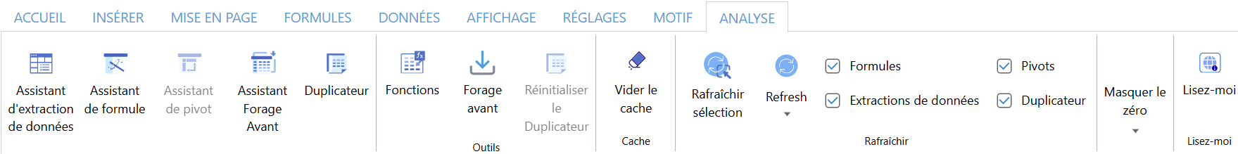 Bouton Forage avant