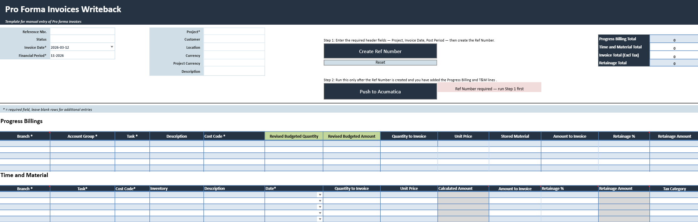 Factures pro forma