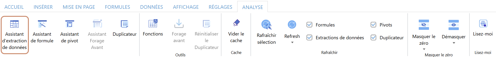 Assistant d'extraction de données