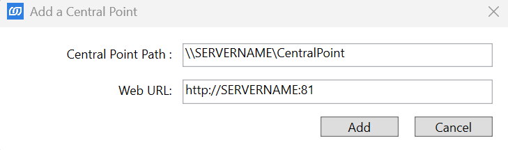Add a Central Point On-premise